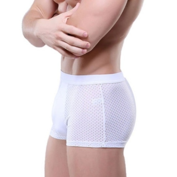 White Lightweight Silky Breathable Boxer Briefs - Picture 2 of 6